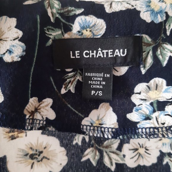 Le Chateau Floral Printed Crepe De Chine Tunic Dress - Picture 9 of 13
